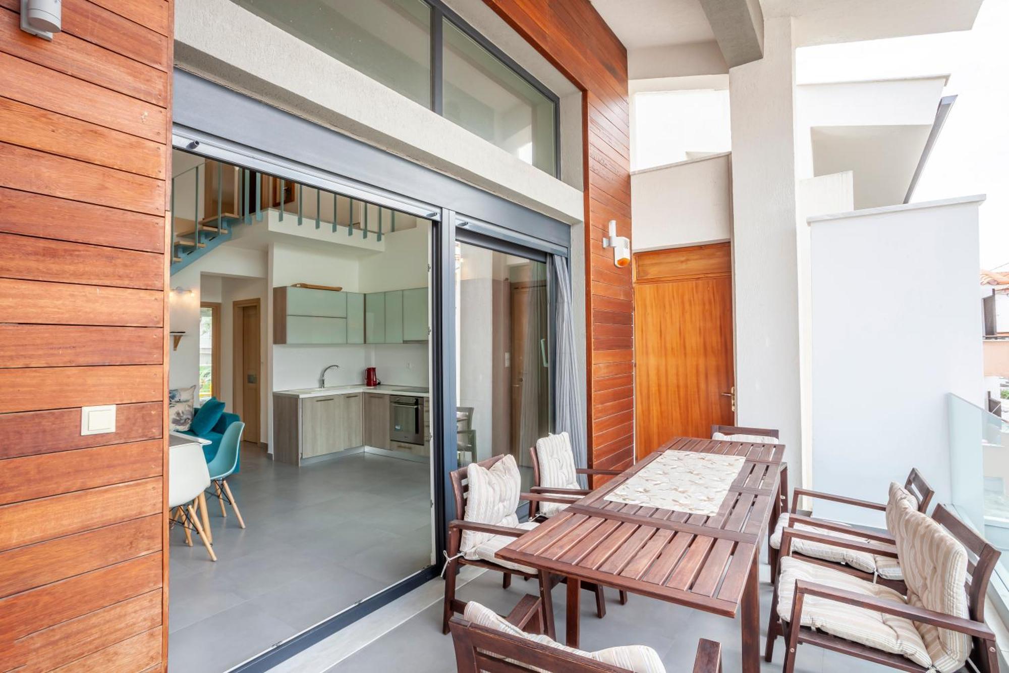 Aleksia Seaside Deluxe Apartment Pefkochori Eksteriør billede