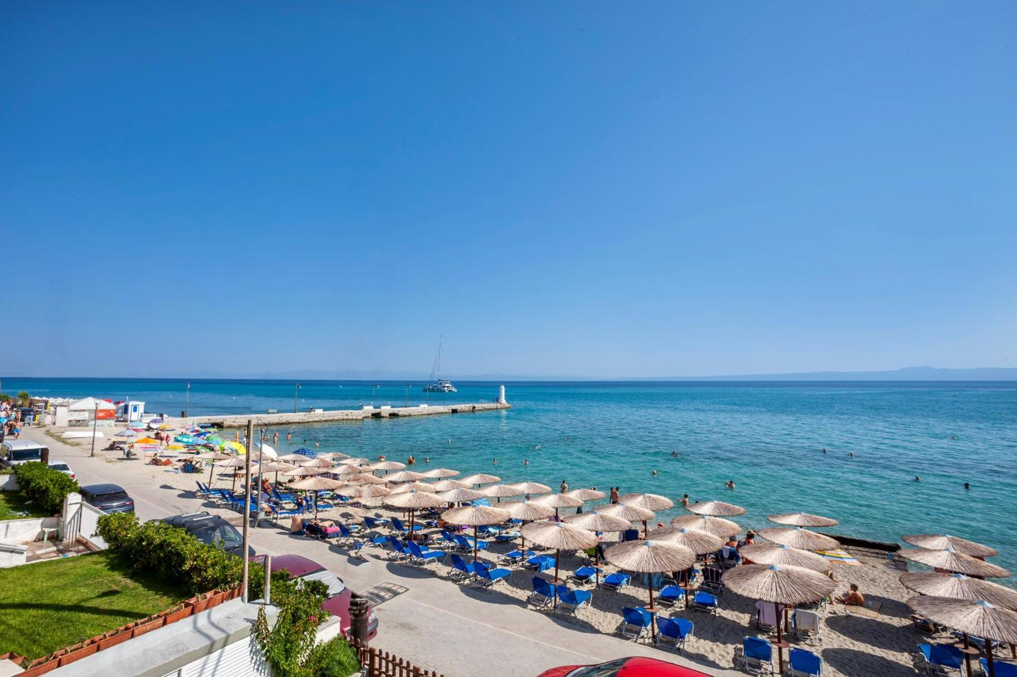Aleksia Seaside Deluxe Apartment Pefkochori Eksteriør billede